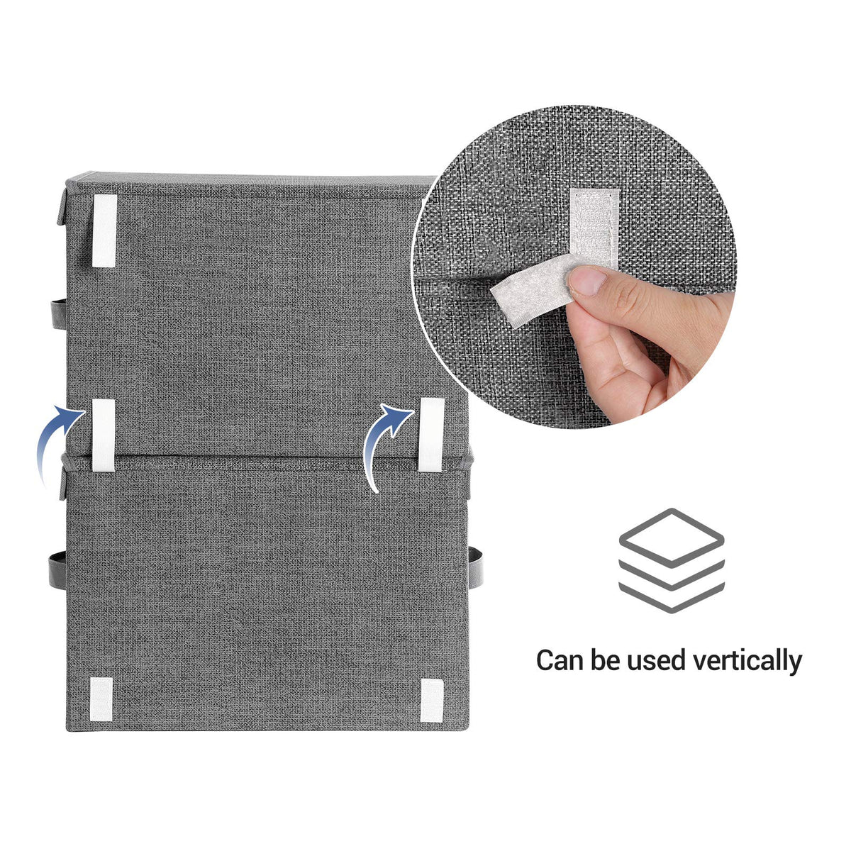 SONGMICS dust-proof lid protects contents while saving space