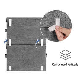 SONGMICS dust-proof lid protects contents while saving space
