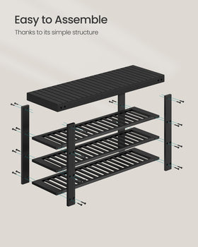SONGMICS easy assembly in about 15 minutes with clear instructions