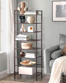 SONGMICS easy assembly free standing rack ready in minutes