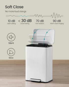 Songmics 50 L capacity supports daily waste needs