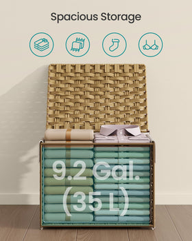 SONGMICS foldable design with side handles for easy transport.