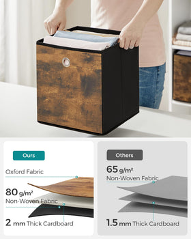 Folded SongMICS storage box showing compact, space-saving design.
