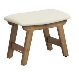 SONGMICS foot stool under desk with sturdy rubberwood frame for reliable comfort