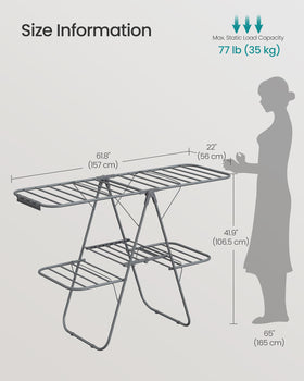 SONGMICS free-standing design stands anywhere, saving space in small rooms