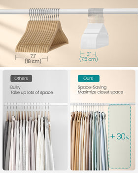 SongMics pant bar keeps trousers neatly aligned and organized