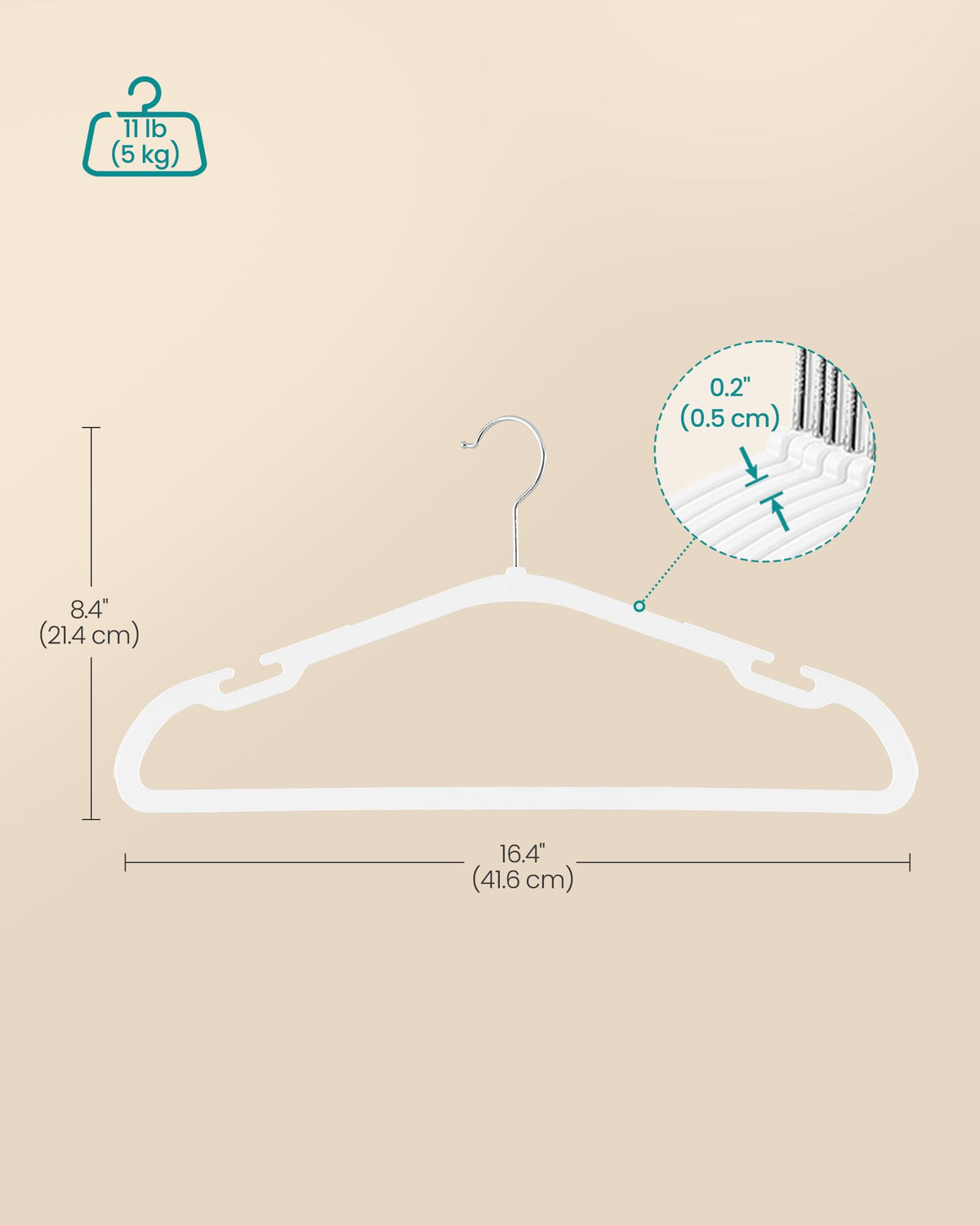 SongMics space-saving design helps maximize closet capacity