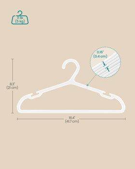SONGMICS curved ends prevent shoulder marks on fabrics