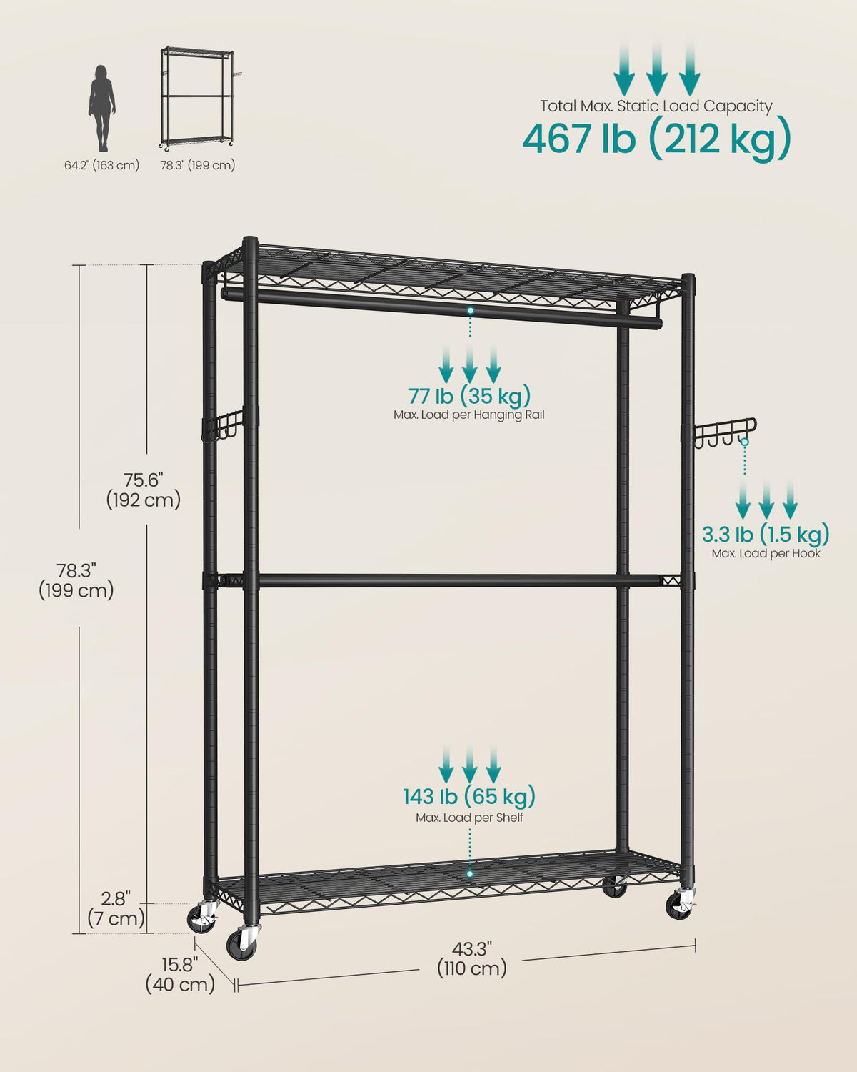 No-tools assembly speeds up setup and minimizes hassle.