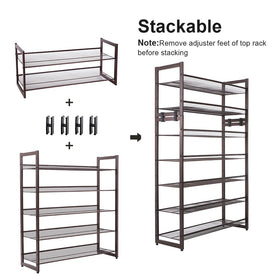 Songmics spacious shelves accommodate high heels and boots