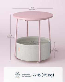 SONGMICS HOME closeup of durable fabric basket for safe everyday storage.