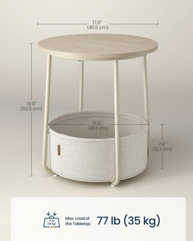 SONGMICS HOME fabric basket detail highlights double-layer polyester without coating