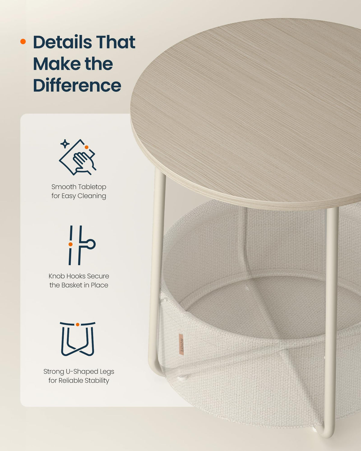SONGMICS HOME quick assembly instruction visuals for easy setup