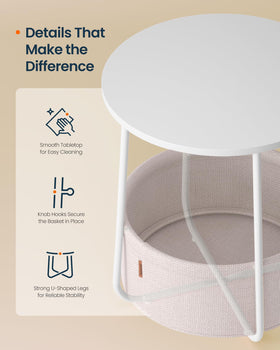 SONGMICS HOME U-shaped steel legs provide stable support and floor protection