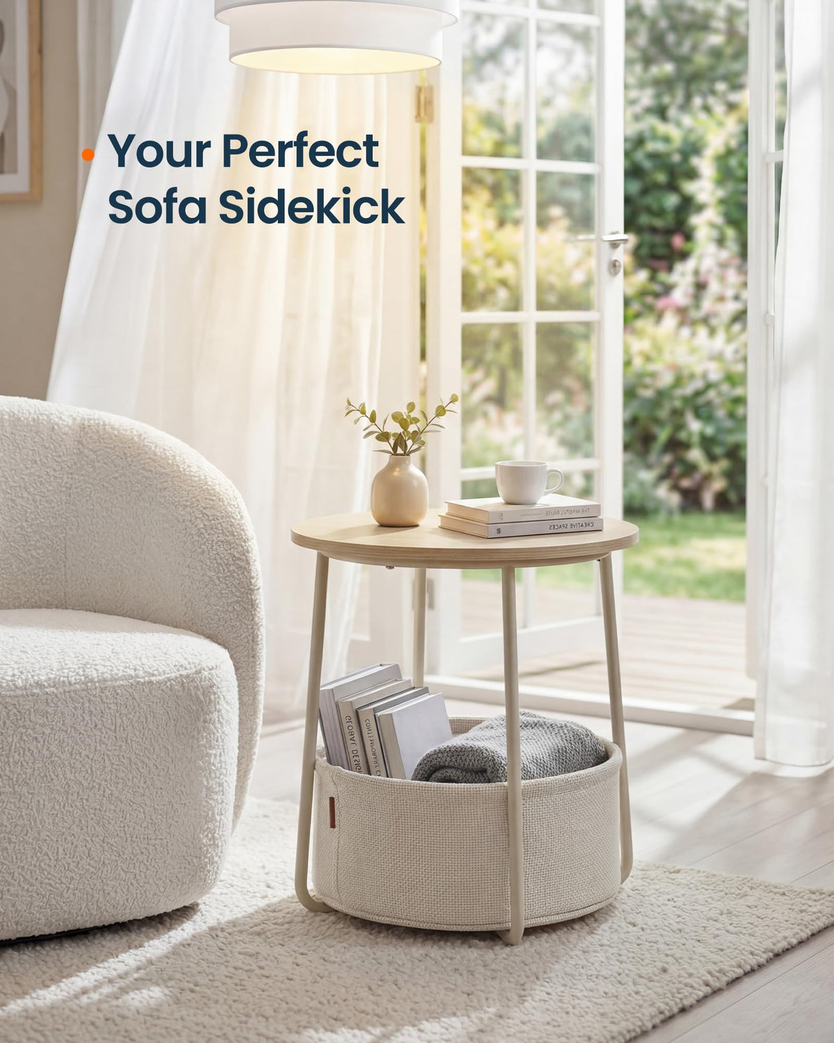SONGMICS HOME U-shaped steel legs provide sturdy support for daily use