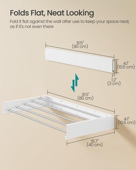 SongMics indoor-outdoor drying rack suitable for balconies and laundry rooms.