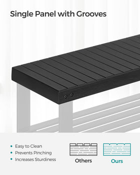 SONGMICS ink black finish assembled display ready for entryway