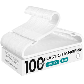 SongMICS Kids Hangers 100-pack for organized kids' wardrobes and easy closet setup