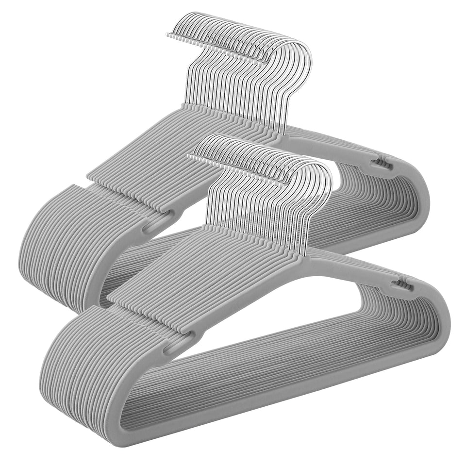 Songmics Kids Hangers with non-slip velvet grip keeping outfits neatly in place