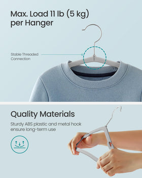 Strong Songmics ABS construction supports coats and winter wear for kids
