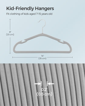 Songmics hangers feature 360° swivel hooks for easy hanging from any rod