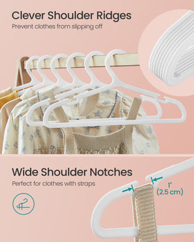 SongMICS hangers with wider notches hold dresses and camisoles securely