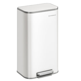 SONGMICS kitchen trash can with closed lid keeps spaces neat and clean.