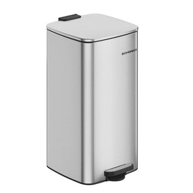 SONGMICS 8-gallon kitchen trash can with rectangular opening for space-saving waste disposal.