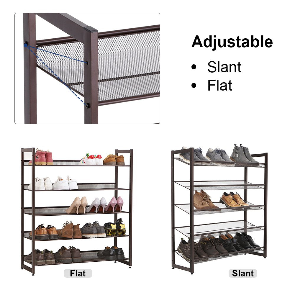 Songmics large capacity rack holds up to 25 women's shoes