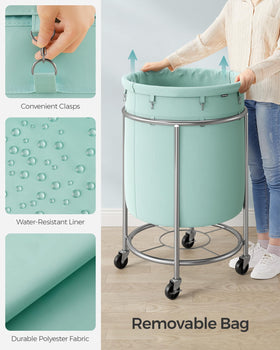 SONGMICS large capacity basket holds bulky laundry in one trip
