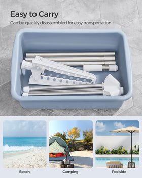 SONGMICS large-capacity holes hold hangers securely while drying.