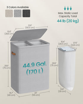 Songmics easy-assembly design with fiberglass rods.