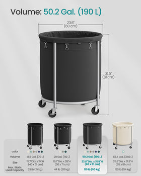 SONGMICS fits a full load for efficient laundry days
