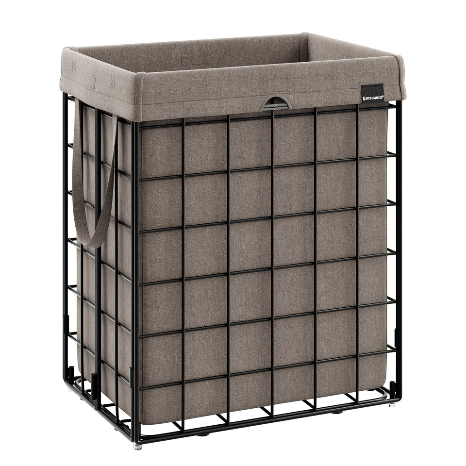 Songmics laundry hamper frame with sturdy metal support for durable storage.