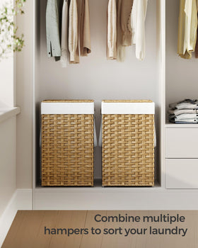 SONGMICS goose yellow tone adds a cheerful touch to your laundry space