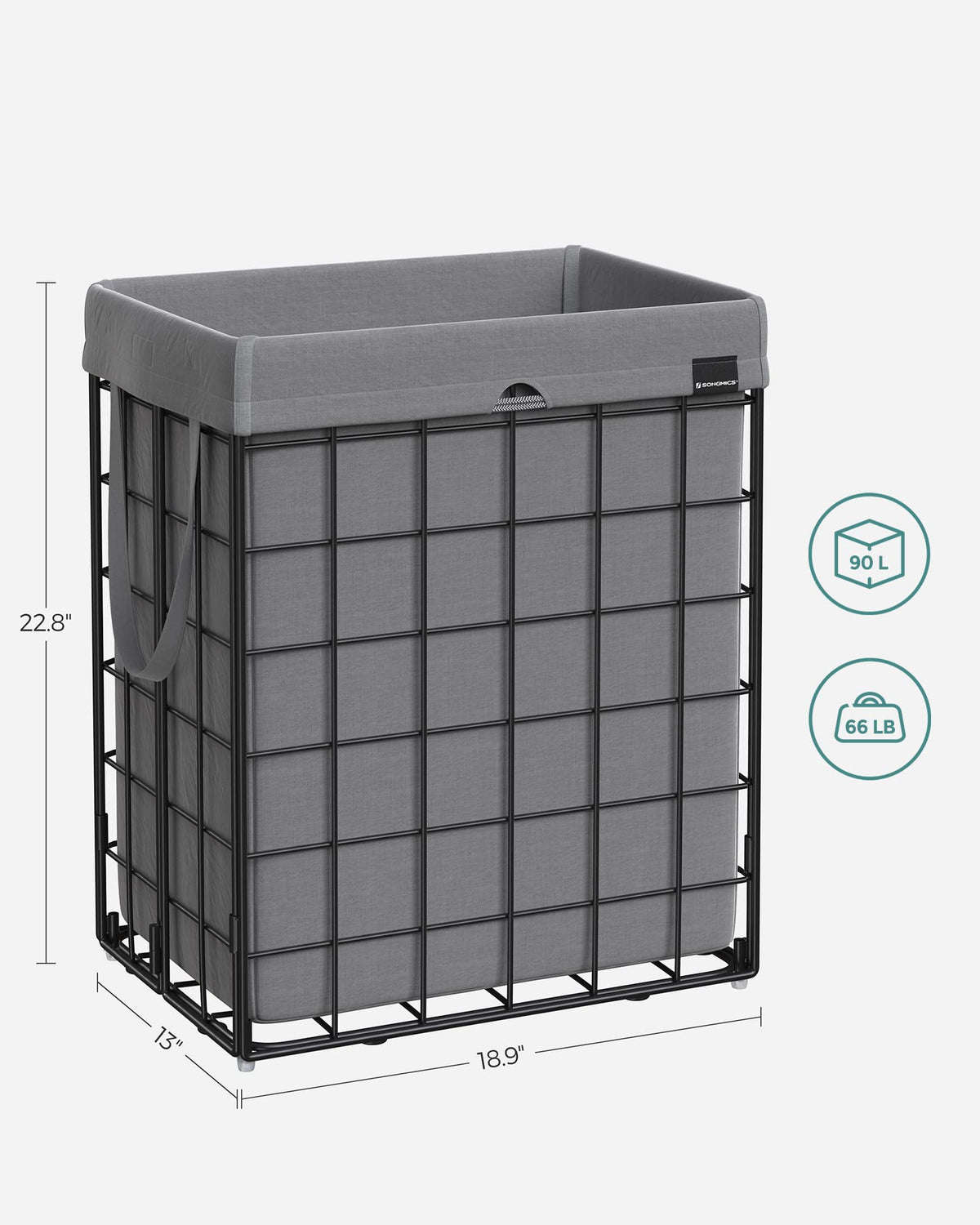 SongMICS breathable poly-cotton liner keeps clothes fresh between washes
