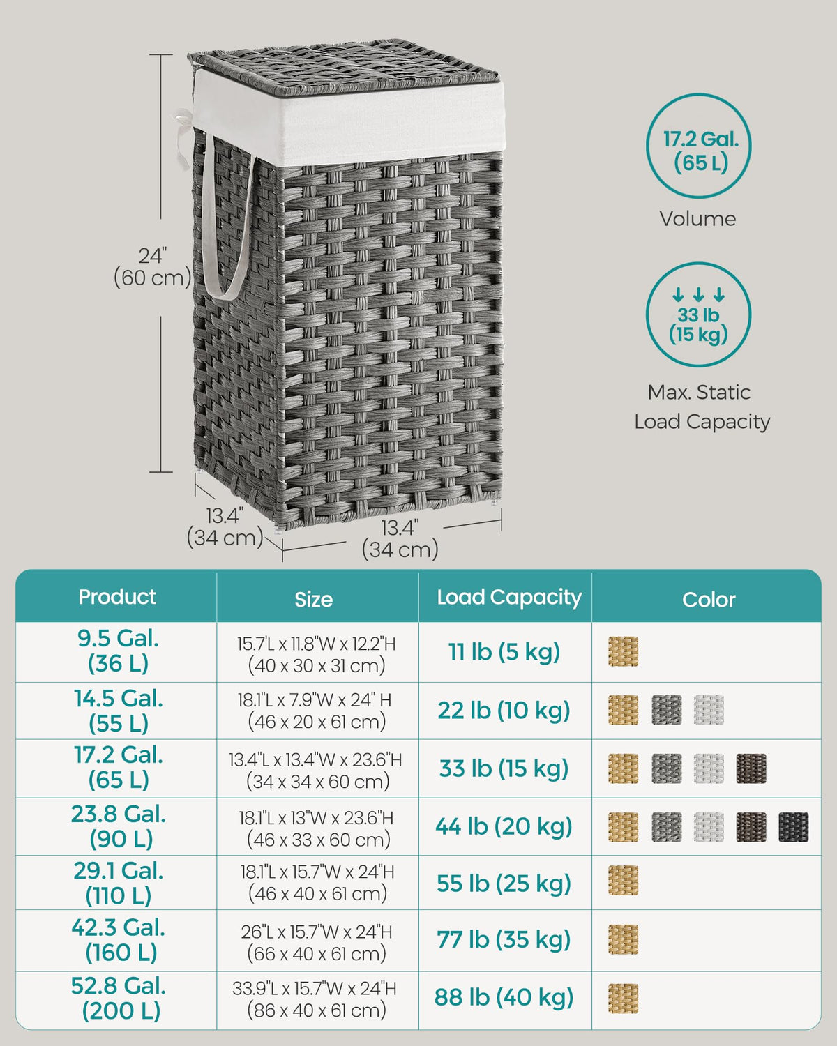 SONGMICS bottom feet protect floors during placement and movement.