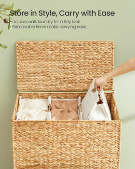 SONGMICS raised wooden feet emphasize elevation and floor protection