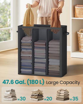 SONGMICS removable liner bag for easy transport and machine washing.