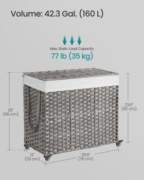 SongMics waterproof rattan keeps clothes dry and ventilated