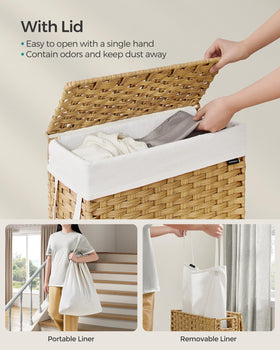 SongMics laundry hamper waterproof and ventilated to keep clothes dry