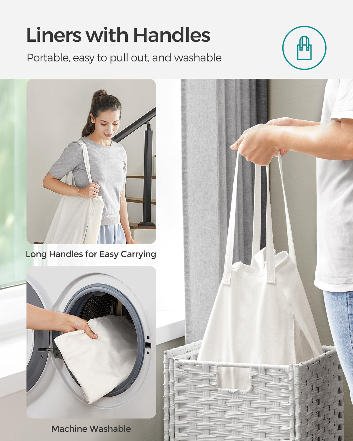 SONGMICS waterproof ventilated rattan keeps fabrics dry and breathable