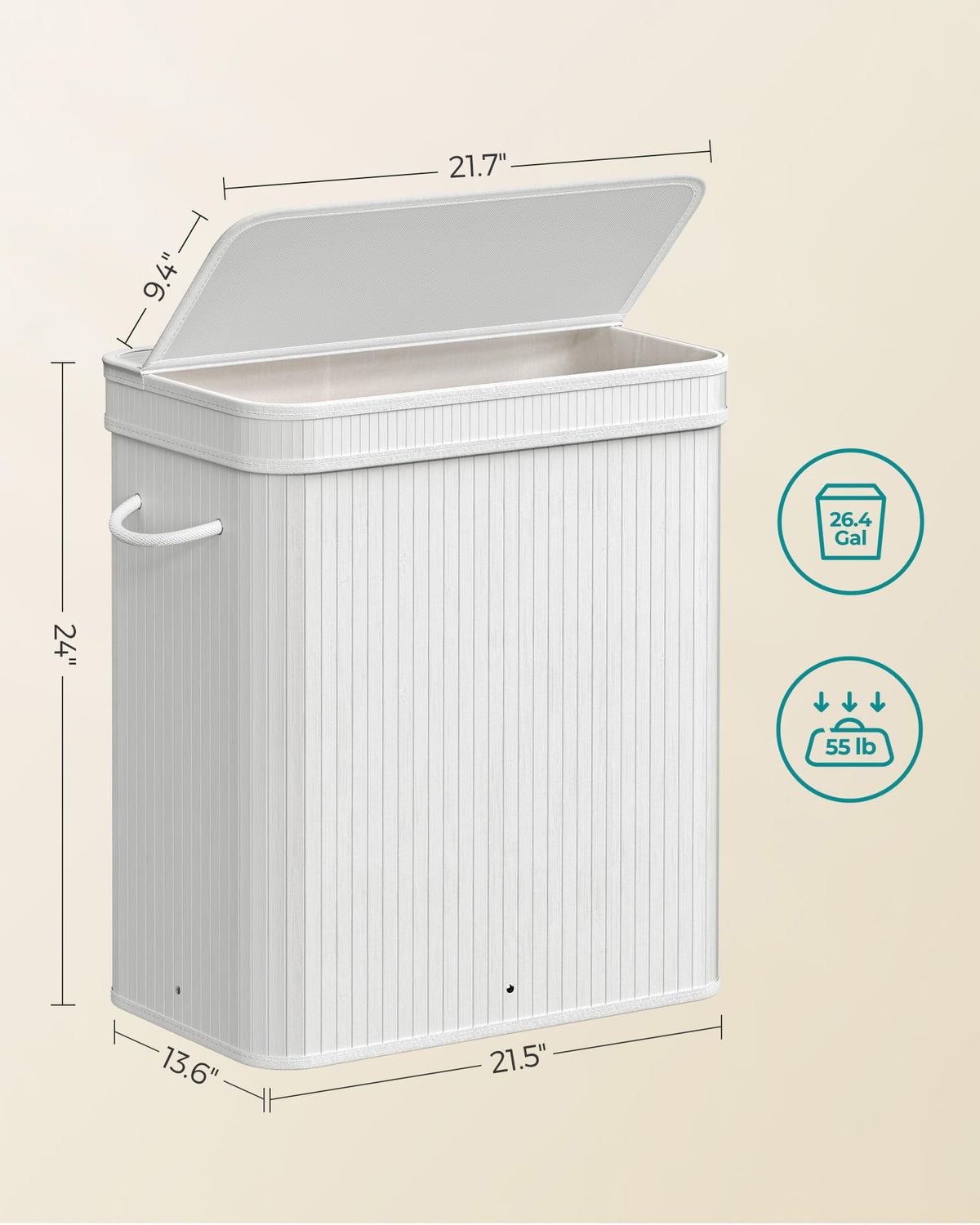 SongMics lid helps keep contents concealed and protected from dust.