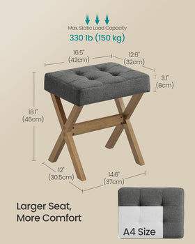 Songmics stool assembly is quick and tool-friendly for fast setup