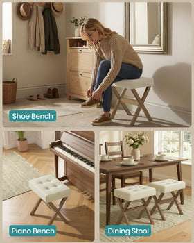Songmics makeup stool assembly in minutes with included tools