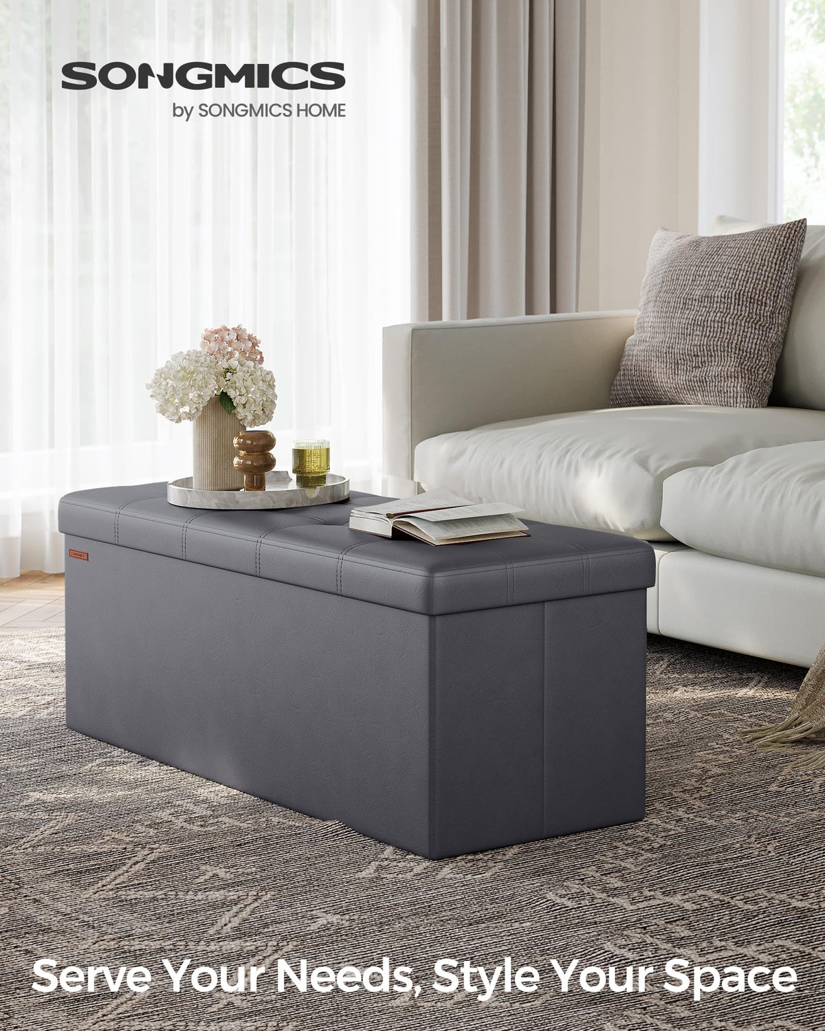 SONGMICS Mazie 131 L storage for linens and books