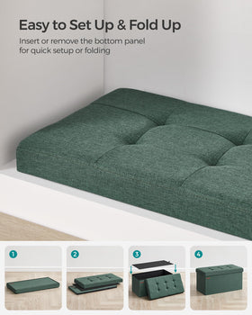 Songmics Mazie 660 lb capacity supports seating and heavy storage tasks