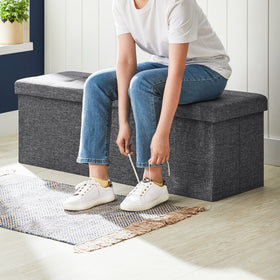 SONGMICS Mazie versatile use as coffee table or footstool.