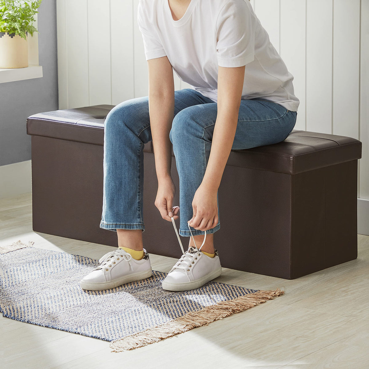 Padded foam seat on MAZIE provides comfortable seating.