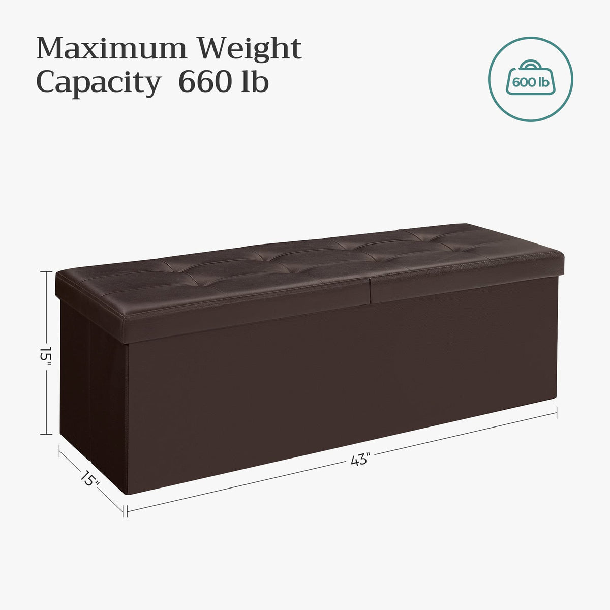 Interior access allows quick retrieval from under bed storage.